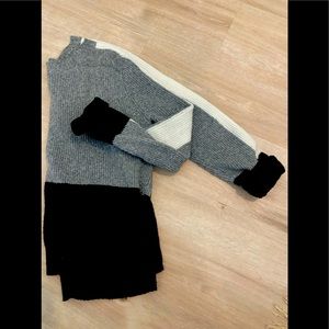 Grey/back/white sweater from VICI Dolls